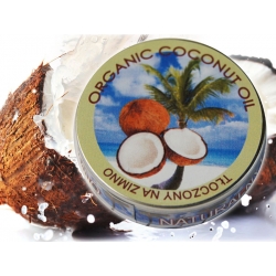 Kokosowy kosmetyczny olej nośnikowy, tłoczony ze świeżego orzecha, nierafinowany 100% pure